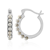 Boucles d'oreilles en argent et Perle de culture d'eau douce