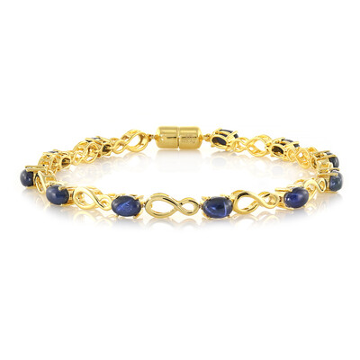Bracelet en argent et Saphir étoilé bleu