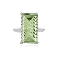 Bague en argent et Améthyste verte
