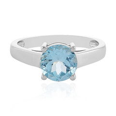 Bague en argent et Topaze bleu ciel