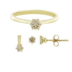 Bague en or et Diamant chocolat SI2