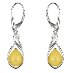 Boucles d'oreilles en argent et Ambre baltique