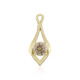 Pendentif en or et Diamant champagne I2