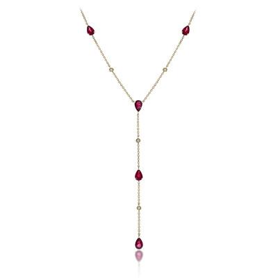 Collier en or et Rubis AAA du Mozambique (CIRARI)