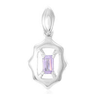 Pendentif en argent et Améthyste Rose de France