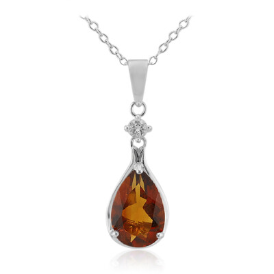 Collier en argent et Citrine Madère