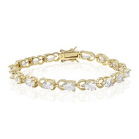 Bracelet en argent et Topaze blanche