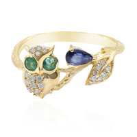 Bague en or et Saphir bleu de Ceylan (CIRARI)