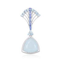 Pendentif en or et Aigue-marine