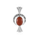 Pendentif en argent et Jaspe sanguin (Desert Chic)
