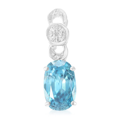 Pendentif en argent et Zircon de Ratanakiri
