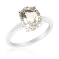 Bague en argent et Labradorite dorée