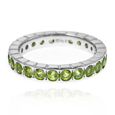 Bague en argent et Péridot