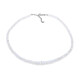 Collier en argent et Pierre de Lune arc-en-ciel