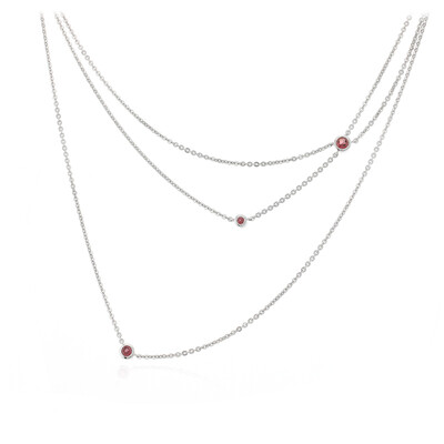 Collier en argent et Grenat de Lindi