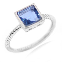 Bague en argent et Fluorite à couleur changeante