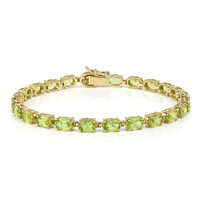 Bracelet en argent et Péridot