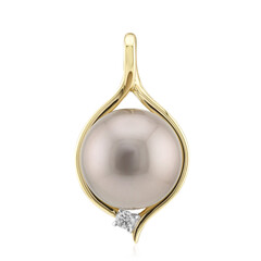 Pendentif en argent et Perle de culture de Tahiti (TPC)