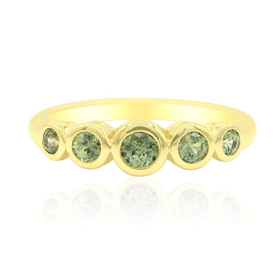 Bague en or et Grenat Démantoïde de Madagascar (John Ferry)