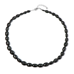 Collier en argent et Diopside étoilé d'Inde