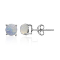 Boucles d'oreilles en argent et Opale Welo