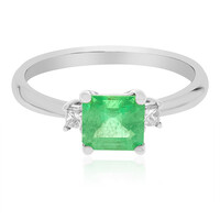 Bague en or et Emeraude de Zambie AAA (CIRARI)