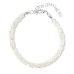 Bracelet en argent et Pierre de Lune blanche