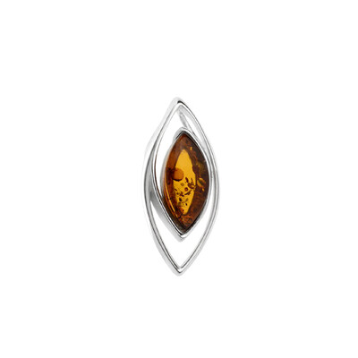 Pendentif en argent et Ambre baltique (dagen)