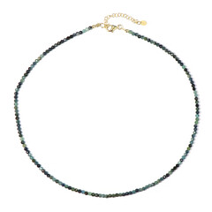 Collier en argent et Tourmaline bleue