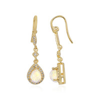 Boucles d'oreilles en argent et Opale Welo