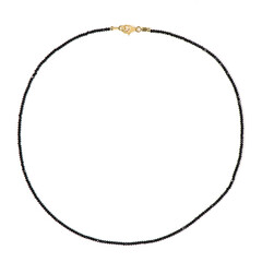 Collier en argent et Spinelle noir