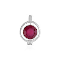 Pendentif en argent et Rubis de Madagascar