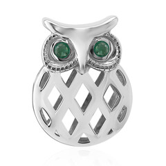 Charm en argent et Emeraude de Zambie