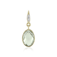 Pendentif en or et Améthyste verte