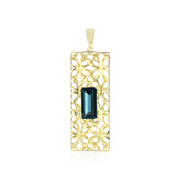 Pendentif en or et Topaze bleu de Londres (Ornaments by de Melo)