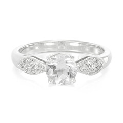 Bague en argent et Pétalite