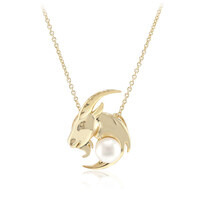 Collier en argent et Perle blanche de culture d'eau douce