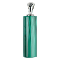 Pendentif en argent et Malachite