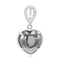 Pendentif en argent et Hématite noire