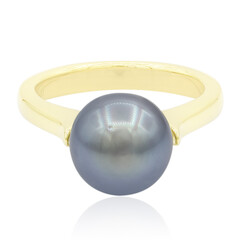 Bague en argent et Perle de culture de Tahiti (TPC)