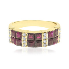 Bague en or et Rubis AAA du Mozambique (CIRARI)