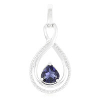 Pendentif en argent et Iolite d’Orissa