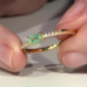 Bague en argent et Emeraude de Russie (Adela Silber)