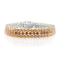 Bracelet en argent et Citrine Madère