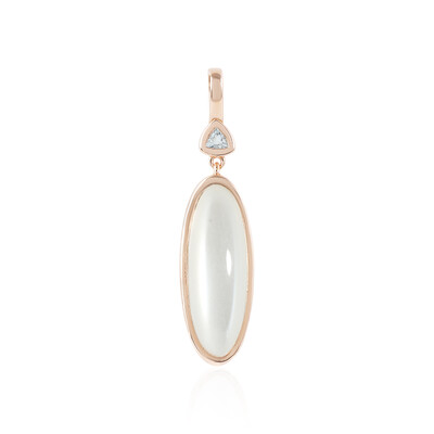 Pendentif en argent et Pierre de Lune blanche (KM by Juwelo)