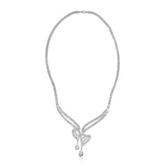 Collier en argent et Topaze blanche