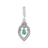 Pendentif en argent et Emeraude d'Ethiopie