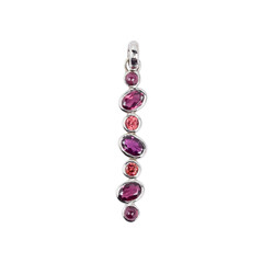 Pendentif en argent et Grenat Rhodolite