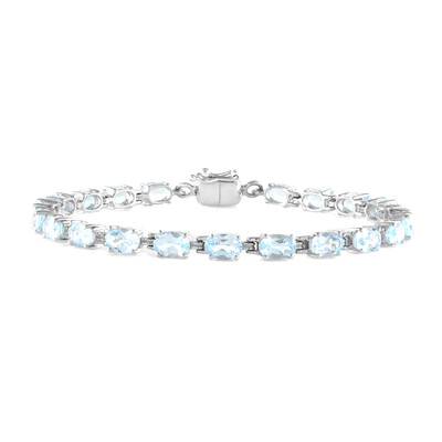 Bracelet en argent et Topaze bleu ciel