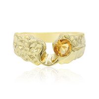 Bague en argent et Citrine
